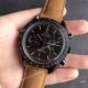 Swiss Omega Speedmaster 9300 Black Case Brown Leather Copy Watch (2)_th.jpg